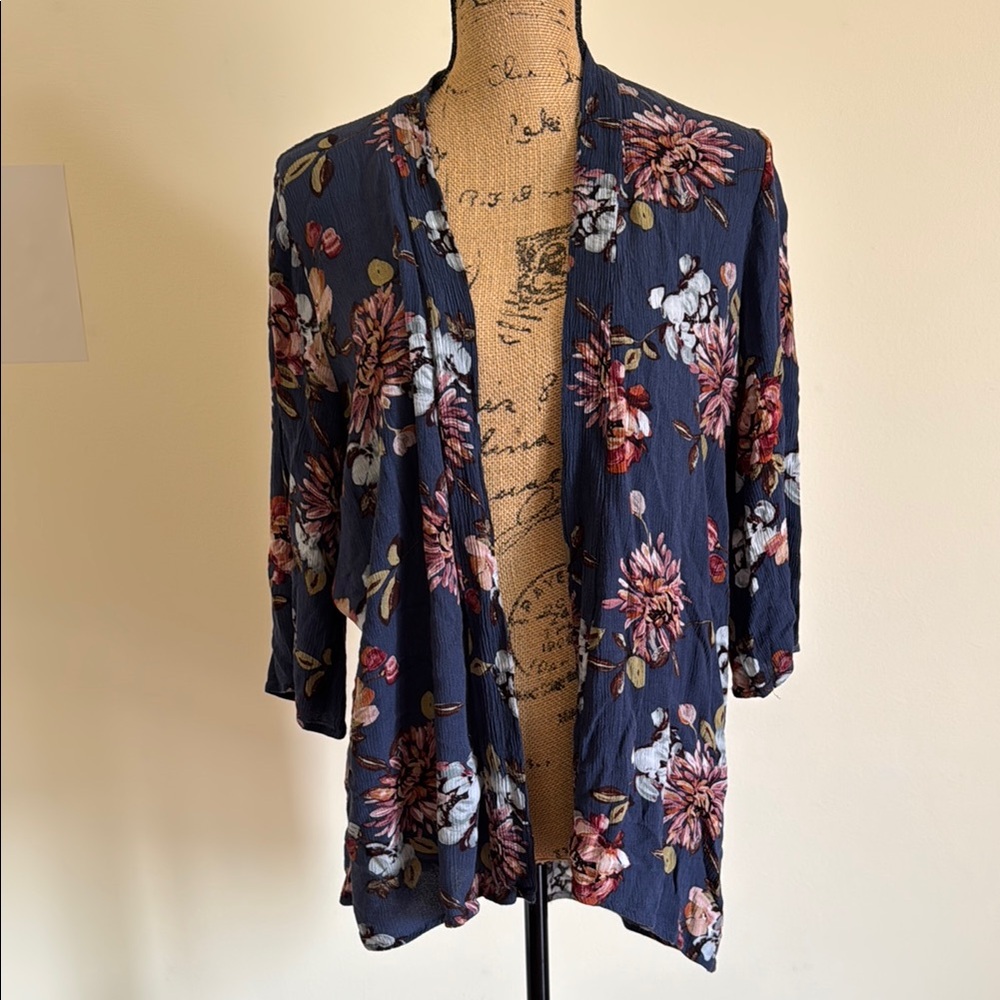 Pink Clover Floral Knit Cardigan